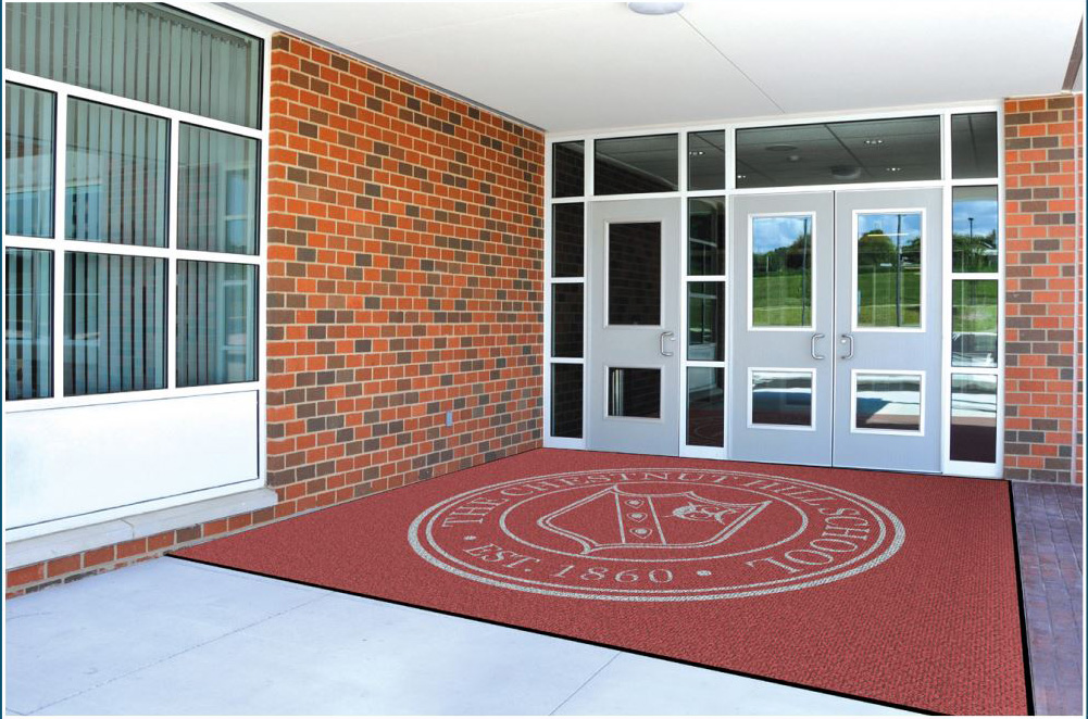 color logo mats school logo mat